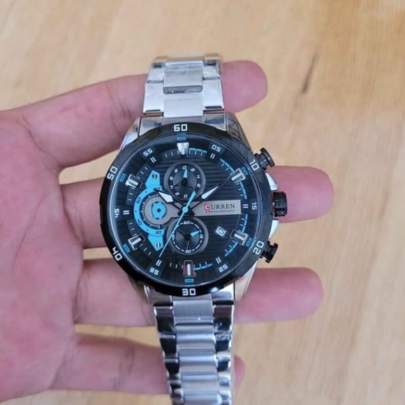 CURREN Stylish Chronograph Stainless Steel Watch for Men - Picture 3 of 10